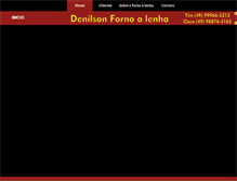 Tablet Screenshot of denilsonfornoalenha.com